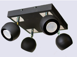 APLIQUE P/ TECHO, 4L, BLANCO O NEGRO, 1024*