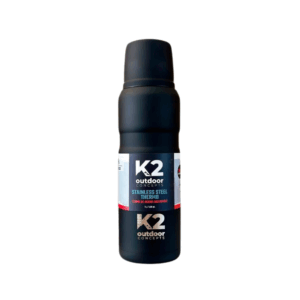 TERMO ACERO INOX, K2, 1000ML, NEGRO,20HS CALIENTE,36 HS FRIA