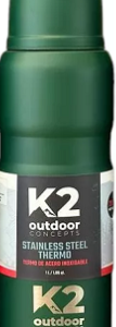 TERMO  ACERO INOX, K2, 1000ML, VERDE,20HS CALIENTE,36 HS FRIA