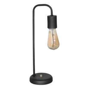 VELADOR VINTAGE, BASE CHATA BRAZO, NEGRO