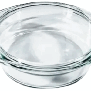 BOWL REDONDO CAROL,VIDRIO CON TAPA, 20X24, 1987