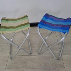 BANQUETA DE ALUMINIO PLEGABLE, TELA OXFORD