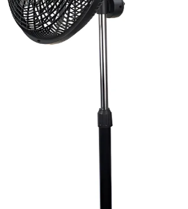 VENTILADOR WINCO, NEGRO DE PIE"18",GIRO 360,5 ASPAS,W912