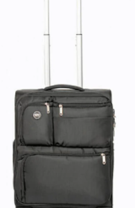 VALIJA  ELF, CON BOLSILLOS, "20" NEGRA, 13400/20N