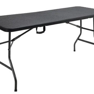 MESA PLEGABLE NEGRA, 1.80MTS, PCA180NE