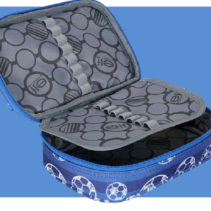 CARTUCHERA ELF, PELOTAS AZUL, 1134A