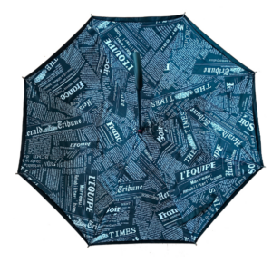 PARAGUAS REVERSIBLE,ESTAMPADO NEGRO,1,08 M,ML-PAR1