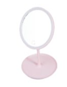 ESPEJO MAQUILLAJE CON LUZ, REDONDO, ACC0028ROS