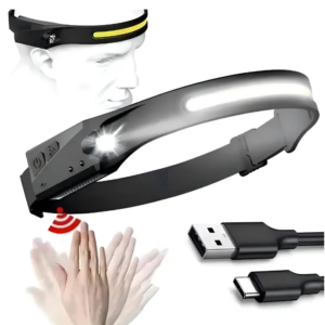 VINCHA MINERO AJUSTABLE,LUZ LED,USB, DAN-LX200